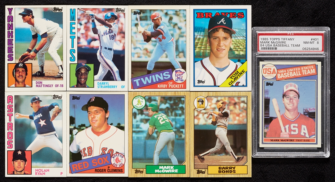 1984-88 Topps Tiffany Baseball and Traded Set Run (10)