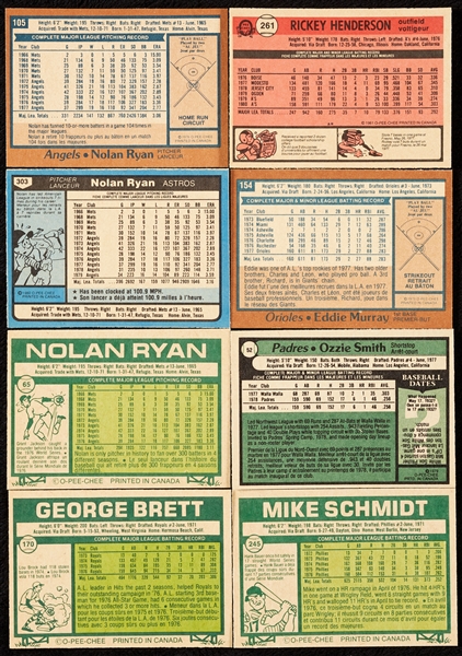 High-Grade 1977-82 O-Pee-Chee Baseball Run (8)