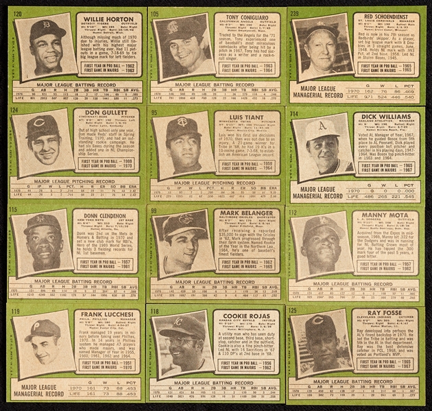 1971 Topps Baseball Super High-Grade Group (700)
