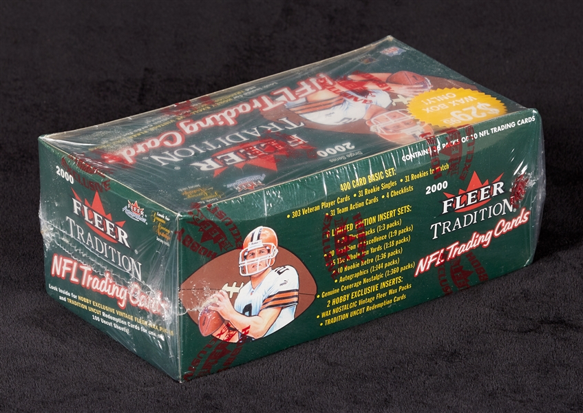 2000 Fleer Tradition Football Hobby Wax Box (36)
