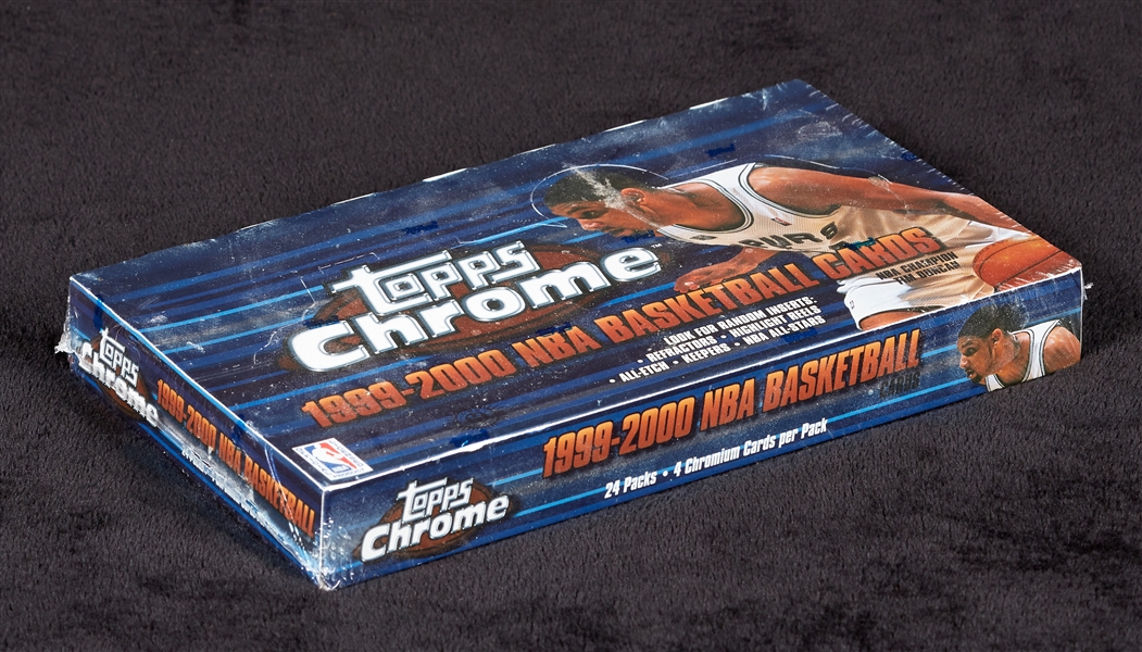 1999-00 Topps Chrome Basketball Hobby Wax Box (24)