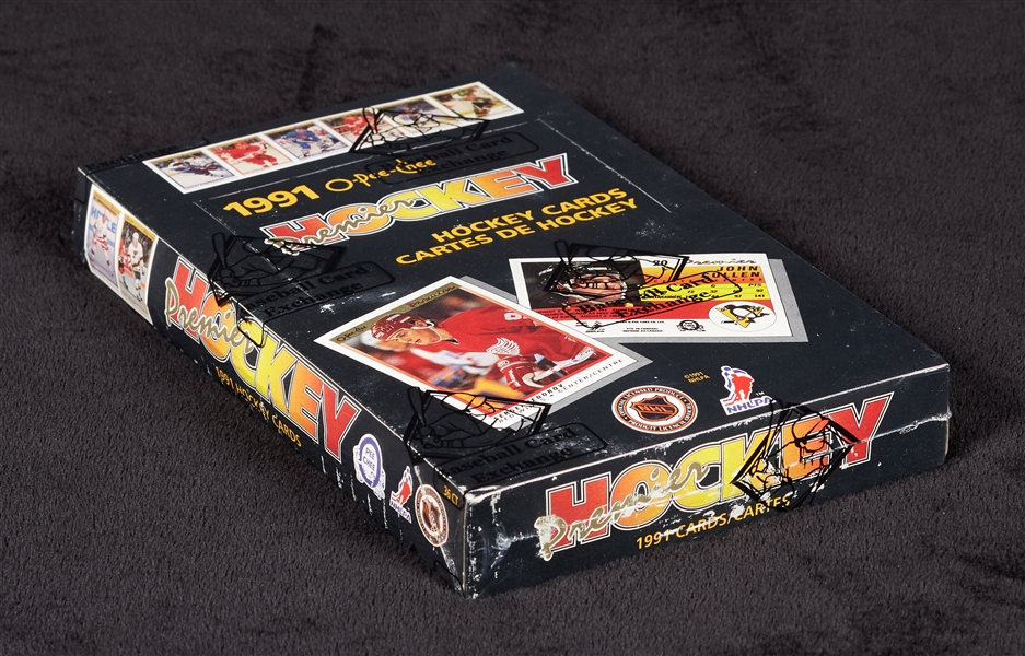 1990-91 O-Pee-Chee Premier Hockey Wax Box (36) (FASC) (BBCE)