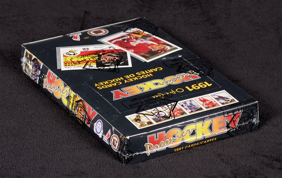 1990-91 O-Pee-Chee Premier Hockey Wax Box (36) (FASC) (BBCE)