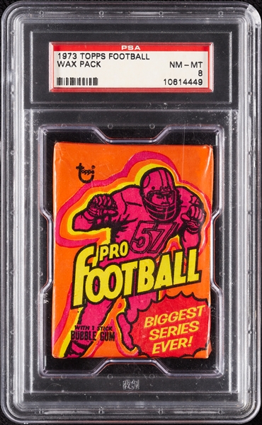 1973 Topps Football Wax Pack (Graded PSA 8)
