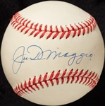 Joe DiMaggio Single Signed OAL Baseball (BAS)
