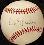 Sid Keener Single-Signed ONL Baseball - Director of Hall of Fame 1952-1963 (BAS)