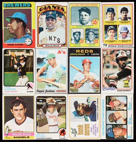 1968-79 Topps Baseball Hoard With HOFers, Rookies, Stars, Three Sets (8,300)