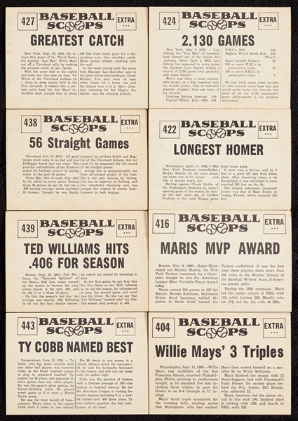 1961 Nu-Card Scoops Baseball Complete Set (80)