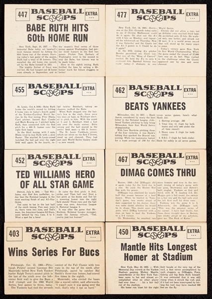 1961 Nu-Card Scoops Baseball Complete Set (80)