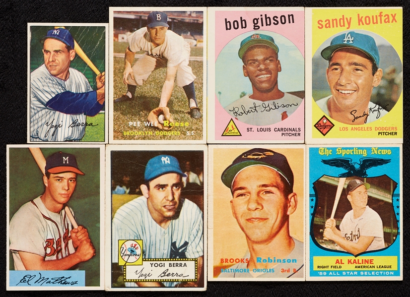 1952-59 Topps and Bowman Baseball HOFers and Rookies (23)