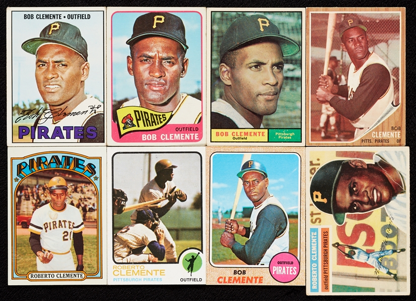 1956-73 Topps Roberto Clemente Group (10)