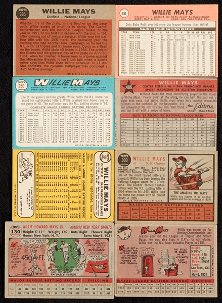 1956-72 Topps Willie Mays Group (16)