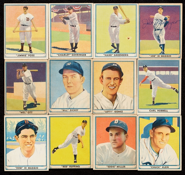 1941 Play Ball Complete Set, Williams SGC Auth., Reese SGC 3.5 (72)