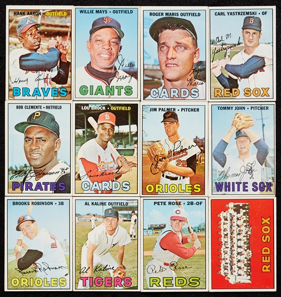 1967 Topps Baseball Complete Set, SGC 3 Mantle, Carew and Seaver RCs (619)
