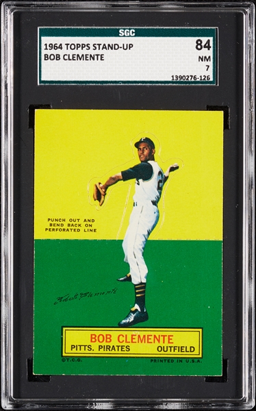 1964 Topps Stand-Ups Roberto Clemente SGC 7