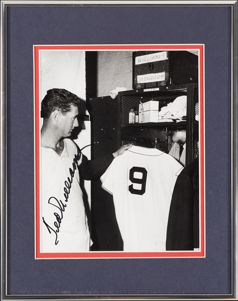 Ted Williams Signed 8x10 1960 Photo from Brearley Collection (Graded BAS 10)