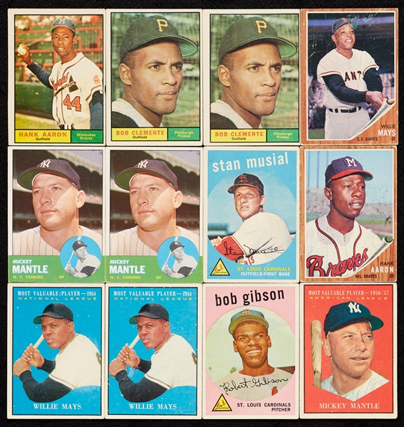 1959-63 Topps Baseball Group With HOFers, Rookies, Specials (600)