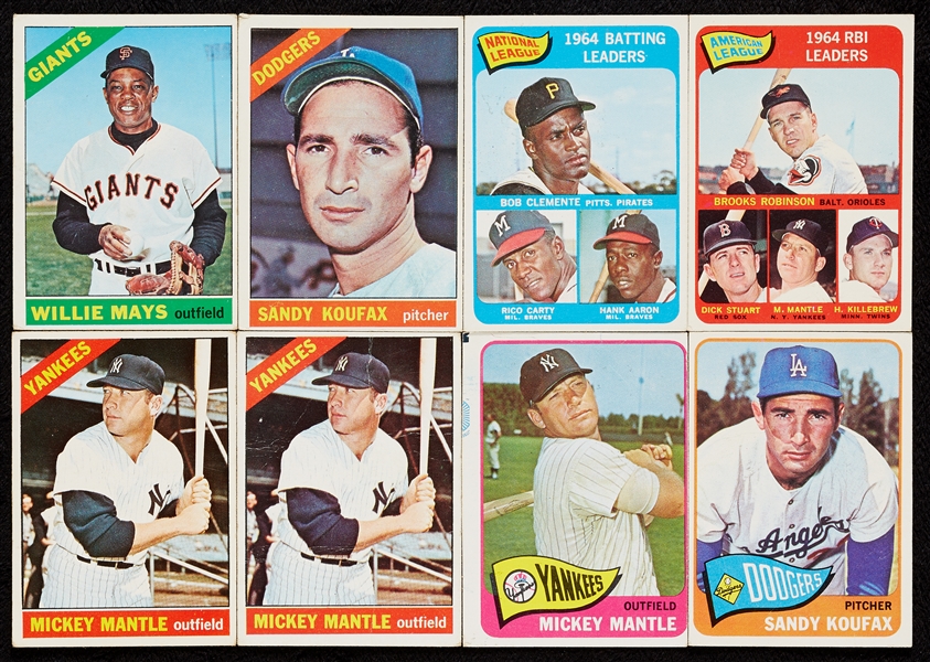 1965 and 1966 Topps Baseball Group With HOFers, Rookies, Specials (700)