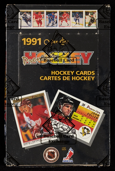 1990-91 O-Pee-Chee Premier Hockey Wax Box (36) (BBCE)