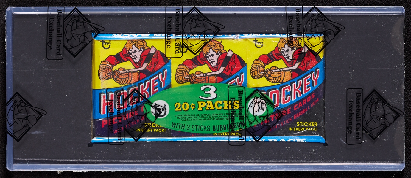1978 Topps Hockey Wax Pack Tray (BBCE)