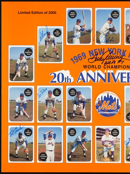 1969 New York Mets Team-Signed Anniversary 16x20 Photo (BAS)