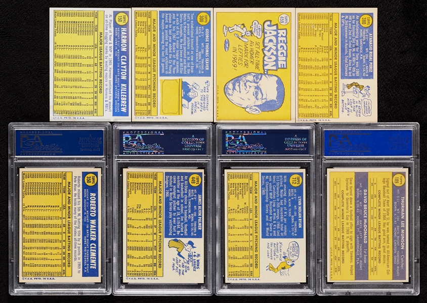 High-Grade 1970 Topps Baseball Partial Set, 24 PSA Slabs (500)