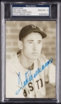 Ted Williams Signed Photo Postcard (Graded PSA/DNA 10)