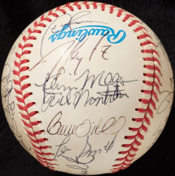 1993 New York Yankees Team-Signed OAL Baseball (JSA)