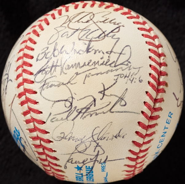 1993 New York Yankees Team-Signed OAL Baseball (JSA)