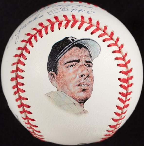 Joe DiMaggio Single-Signed Photo Baseball (Steiner) (JSA)