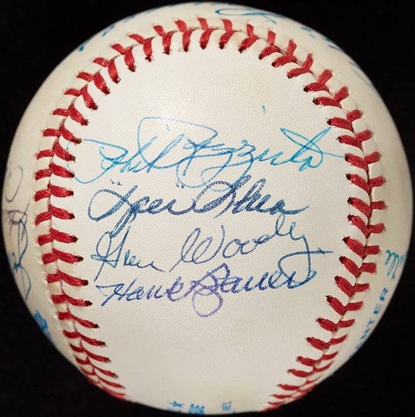 1951 New York Yankees Multi-Signed OML Baseball with Mickey Mantle (BAS)