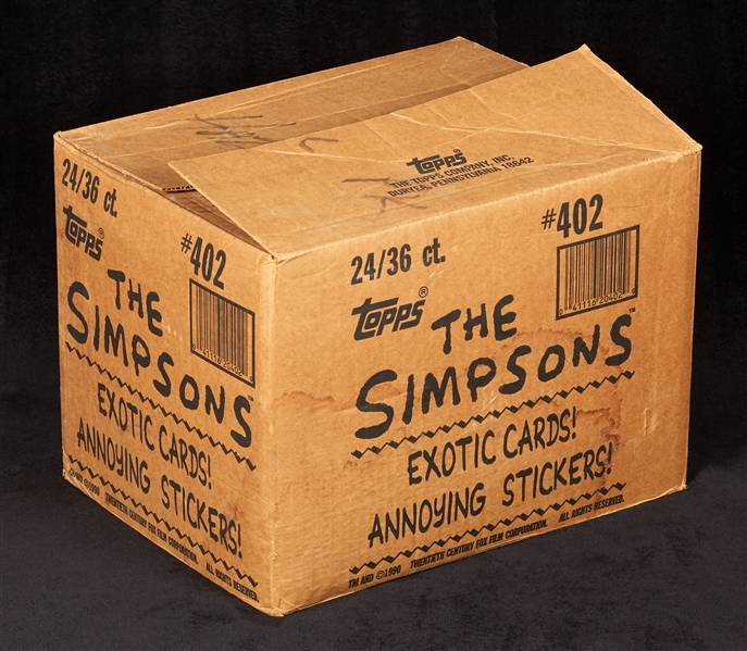 1990 Topps The Simpsons Full Wax Box Case (24/36)