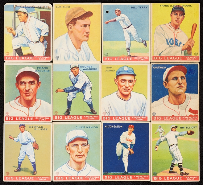1933 Goudey Baseball Group With Terry, Hornsby (70)