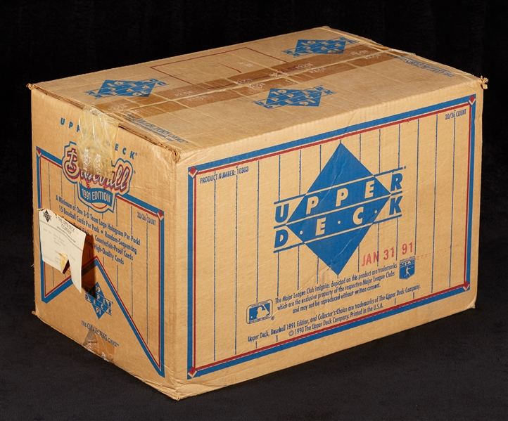 1991 Upper Deck Baseball Wax Box Case (20/36)