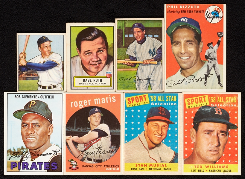1911-75 Vintage Mostly Topps and Bowman Hall of Famers and Rookies Group (26)