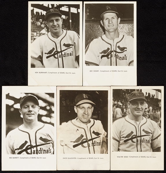 1946 Sears Cardinals Postcards Group Plus Letter (6)