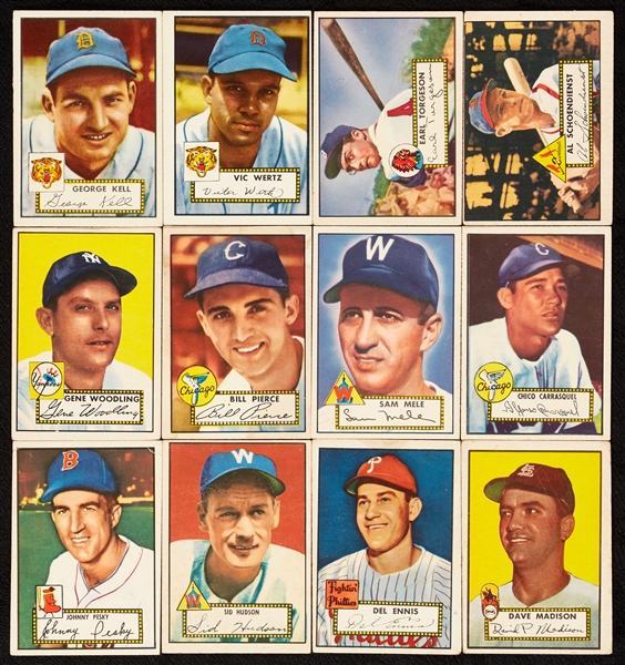 1952 Topps Baseball Huge Group, Many Minor Stars (110)