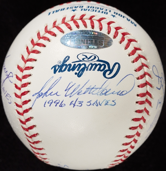 Yankees Relievers Multi-Signed Baseball with Rivera, Gossage, Wetteland (Steiner)