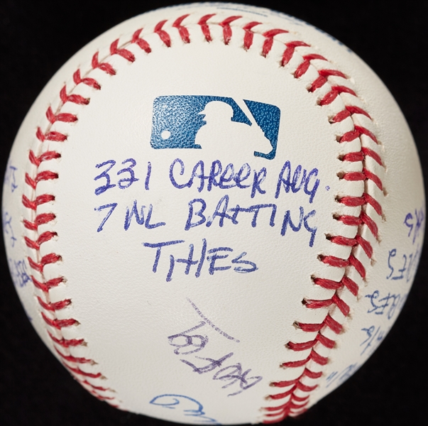 Stan Musial Single-Signed STAT OML Baseball (Graded PSA/DNA 9.5)