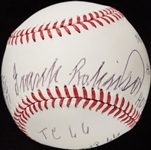 Frank Robinson Single-Signed STAT OML Baseball (Steiner)