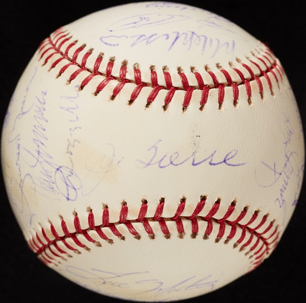 2001 New York Yankees Team-Signed WS Baseball (BAS)