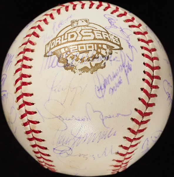2001 New York Yankees Team-Signed WS Baseball (BAS)