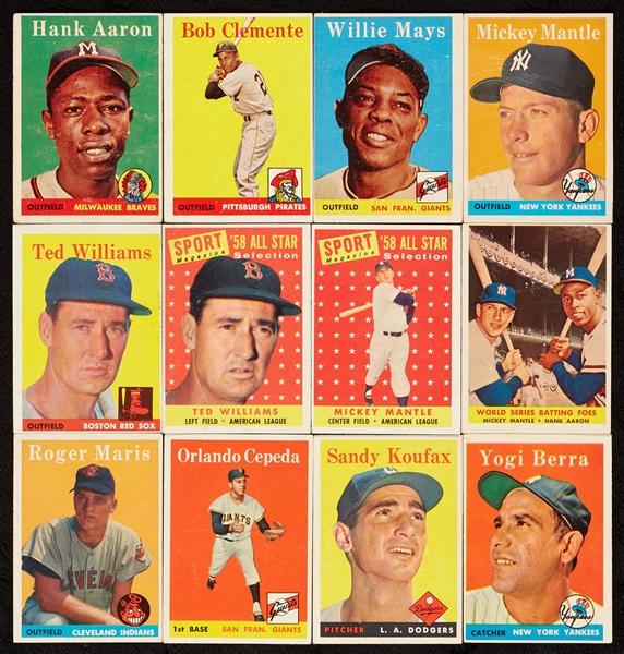 1958 Topps Baseball Near Set (492/494)