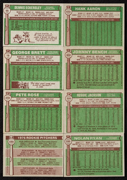 High-Grade 1976 Topps Baseball Complete Set (660)