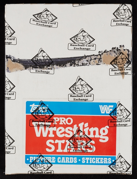 1985 Topps WWF Wrestling Rack Packs Box (24) (BBCE)