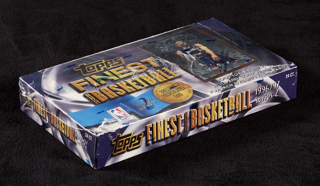 1996 Finest Series 2 Basketball Factory Sealed Wax Box (24)