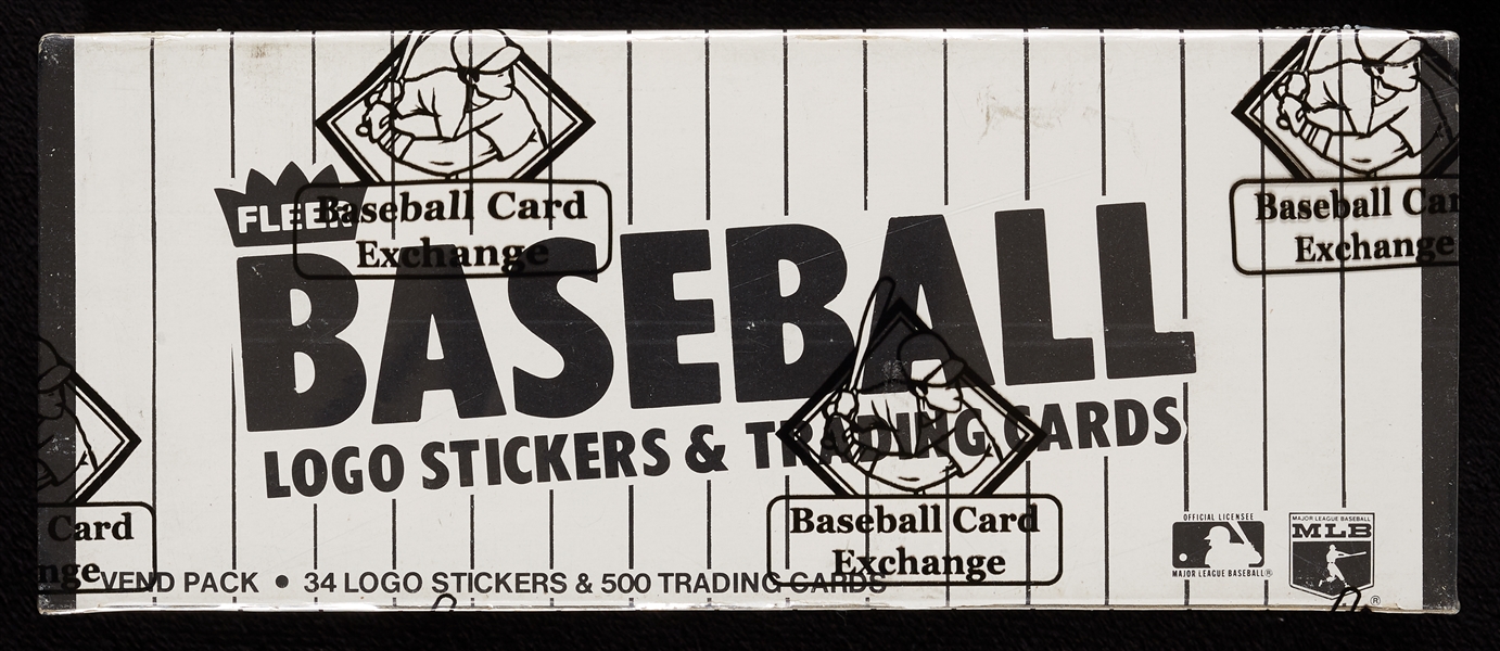 1984 Fleer Baseball Vending Box FASC (500) (BBCE)