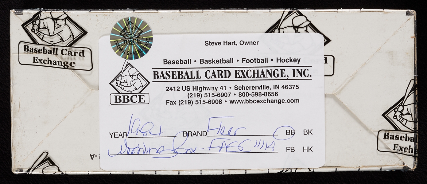 1984 Fleer Baseball Vending Box FASC (500) (BBCE)