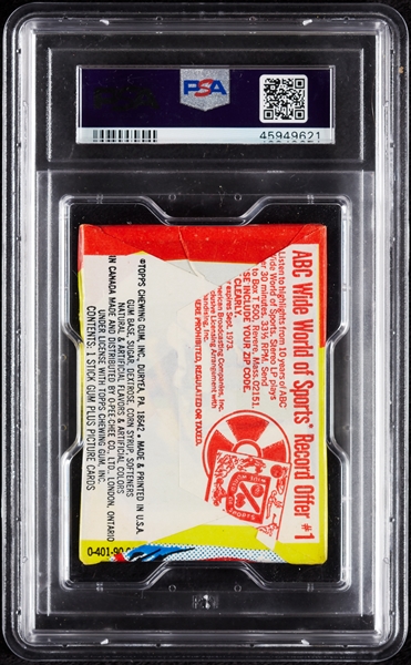 1973 Topps Baseball Wax Pack (Graded PSA 7)