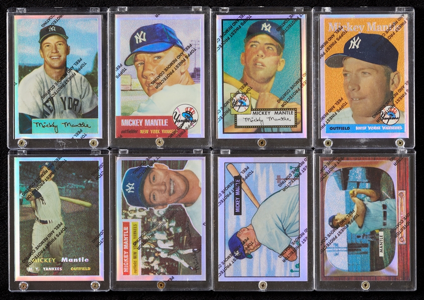 Mickey Mantle 1996 Topps Reprints Run with Finest Refractor Set